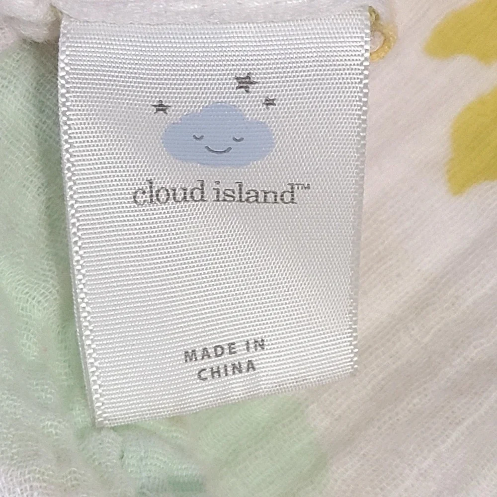 Lot Of 2 Floral Muslin Cotton Little Unicorn Cloud Island Swaddle Baby Blankets